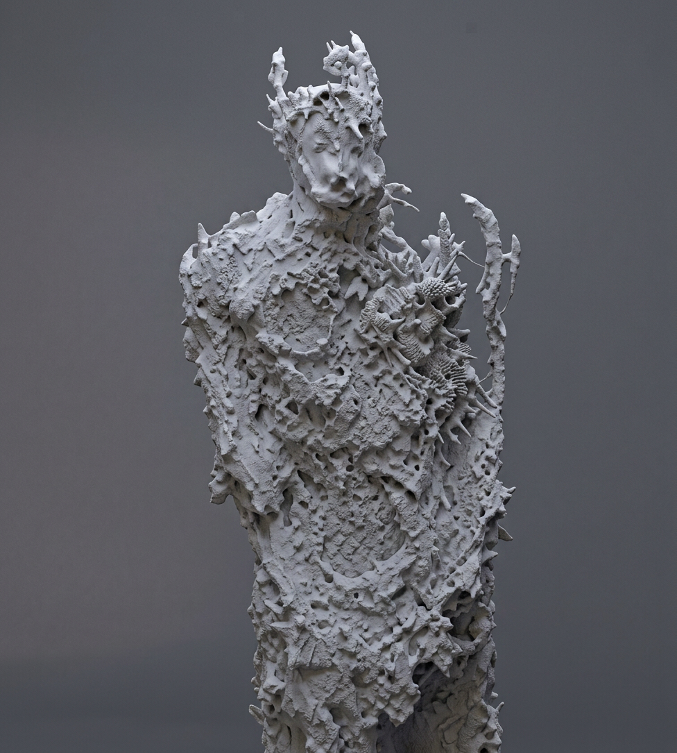 Self portrait photogrammetry displacement map experiment by Mehran Ahmadi
